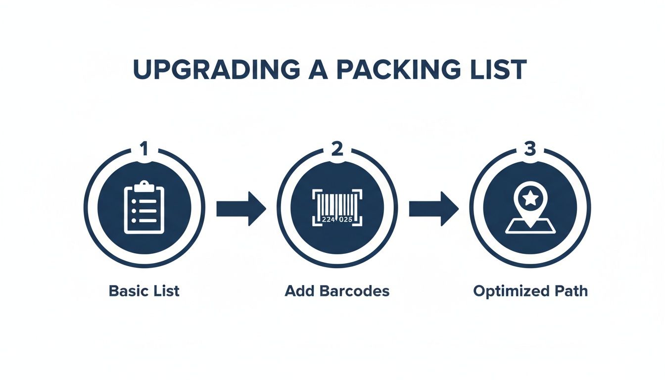 Infographic about packing list template